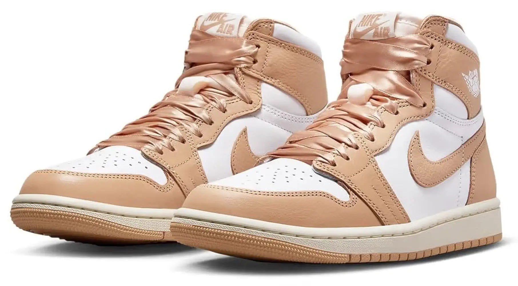 Nike Women's Air Jordan 1 Mid Shoes Sneaker, Praline/Ghost White/Sail/Mud Brown, 7.5 UK