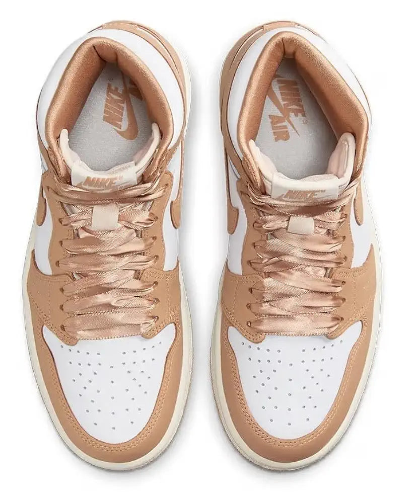 Nike Women's Air Jordan 1 Mid Shoes Sneaker, Praline/Ghost White/Sail/Mud Brown, 7.5 UK