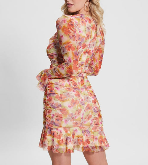 Acquarelle Bloom Floral LS Rosalee Regular Fit Dress